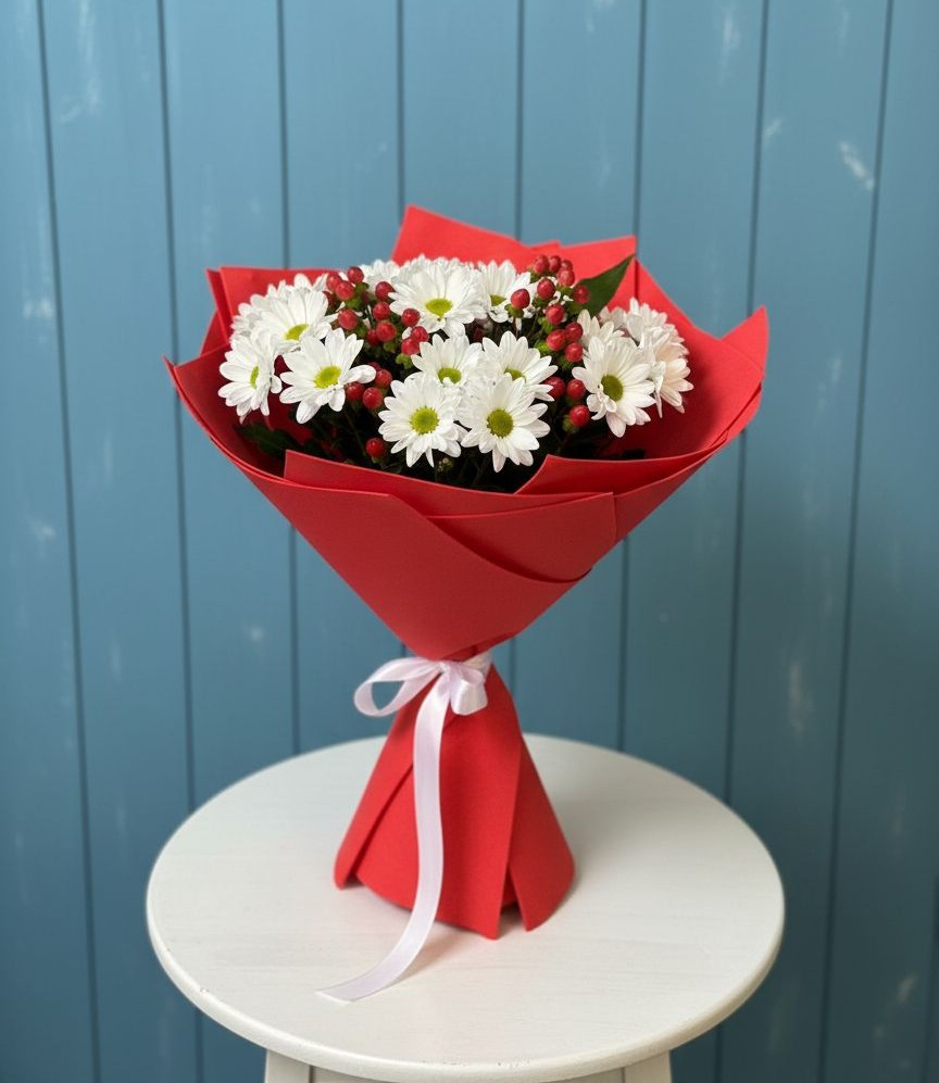 Букет цветов из: Хризантемы в Туймазы