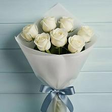 Букет 7 Белых роз Эдлесс Лав в Туймазы