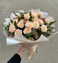 Букет Кремовые розы Латте в Туймазы
