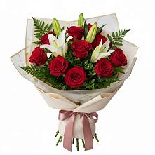Букет цветов из:  Лилии и Розы в Туймазы