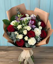 Букет цветов из:  Розы и Альстромерии в Туймазы