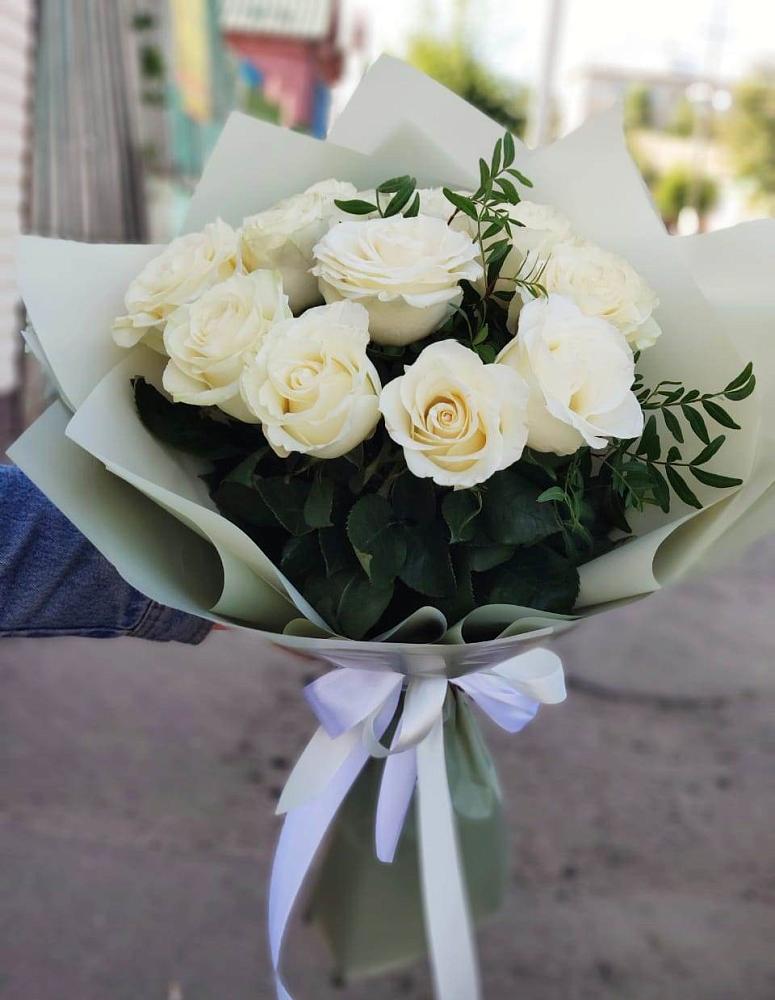 Букет Белые розы Проуд в Туймазы