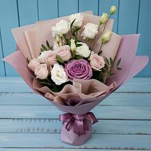 Букет цветов из:  Розы и Лизиантусы в Туймазы