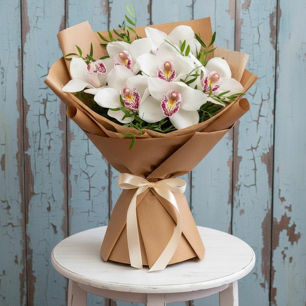 Букет цветов из: Орхидеи и Розы в Туймазы