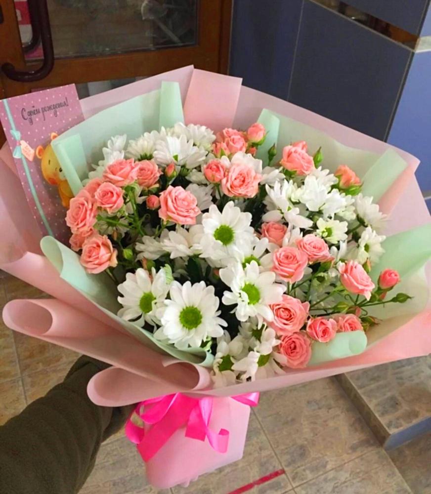 Букет цветов из: Розы и Хризантемы в Туймазы