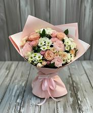 Букет цветов из:  Гвоздики, Розы и Хризантемы в Туймазы