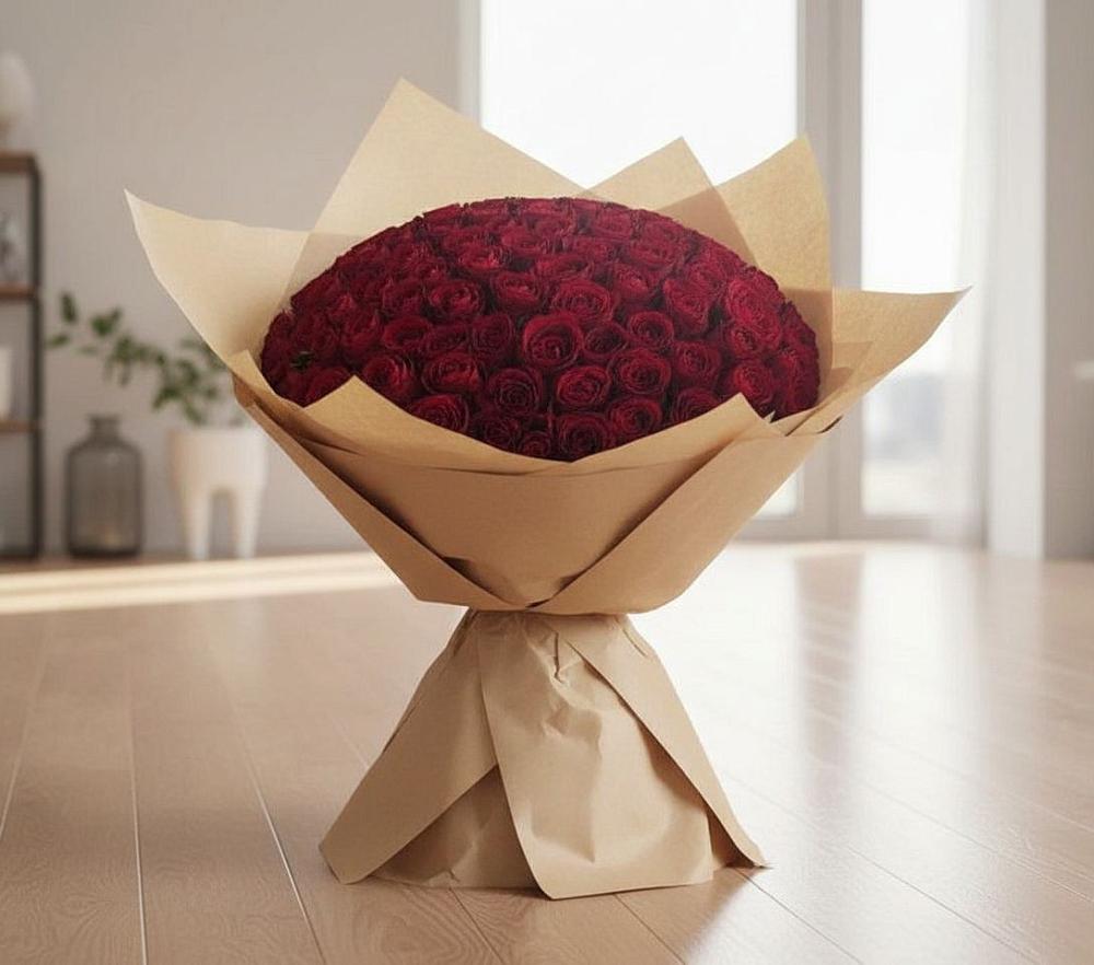 Букет 101 Красная роза в Туймазы