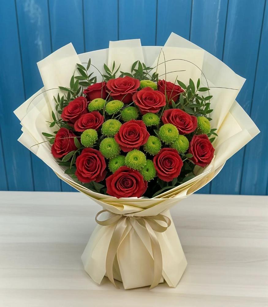 Букет цветов из: Розы и Хризантемы в Туймазы