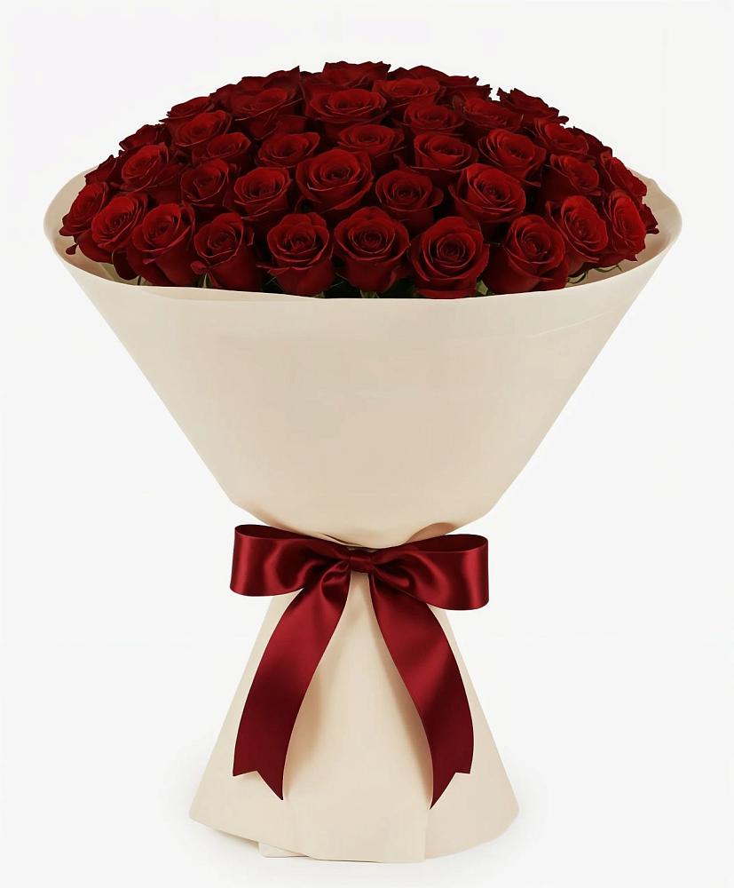 Букет 101 Бордовая роза Блэк Бакарра в Туймазы