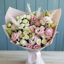 Букет цветов из:  Альстромерии и Розы в Туймазы